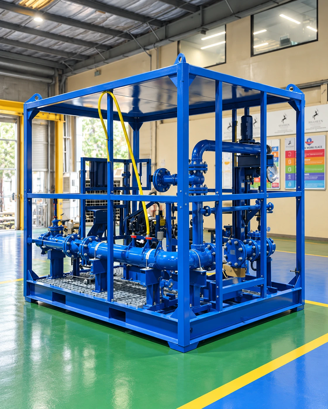 Fabricated skid assembly
